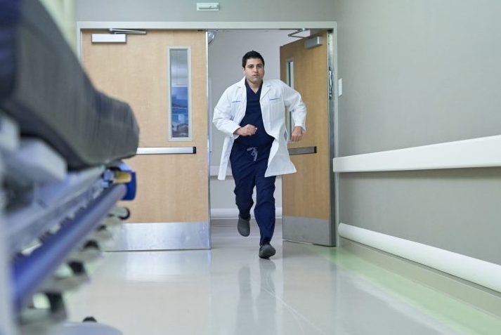 photo of physician in emergency hall