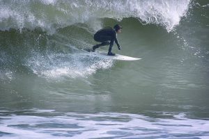 Bruce Binder surfing