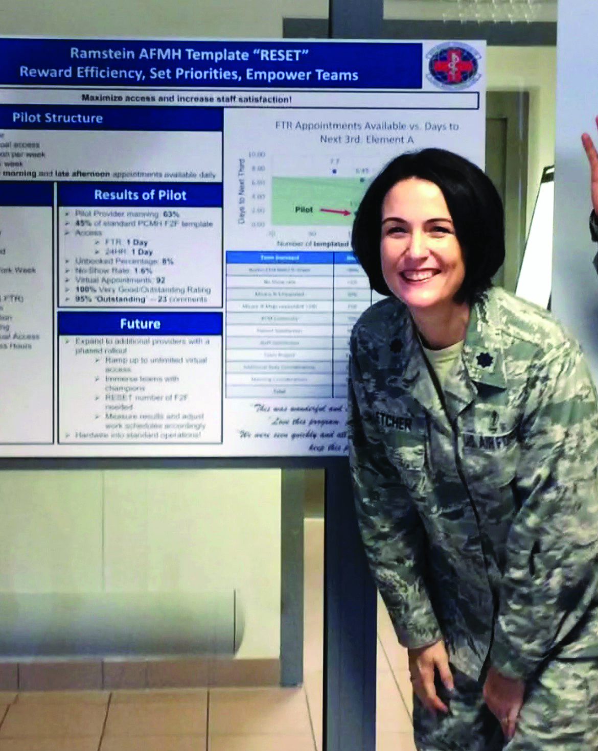 photo of Stacy Fletcher in the Air Force